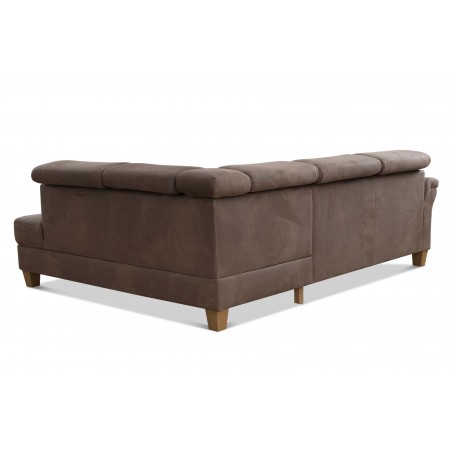 Rohová sedačka Arnga - roh v pravo ( hnědá ) , Rohové sedačky- 4