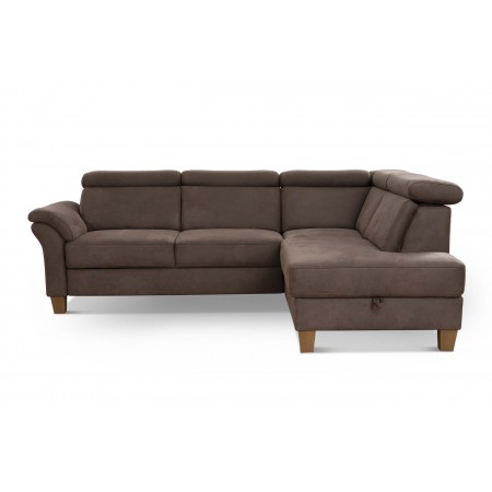 Rohová sedačka Arnga - roh v pravo ( hnědá ) , Rohové sedačky- 7