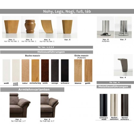 Rohová sedačka Arnga - roh v levo ( hnědá ) , Rohové sedačky- 8