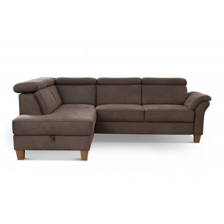 Rohová sedačka Arnga - roh v levo ( hnědá ) , Rohové sedačky- 4