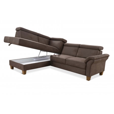 Rohová sedačka Arnga - roh v levo ( hnědá ) , Rohové sedačky- 2
