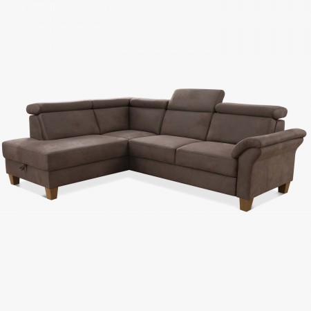 Rohová sedačka Arnga - roh v levo ( hnědá ) , Rohové sedačky- 3