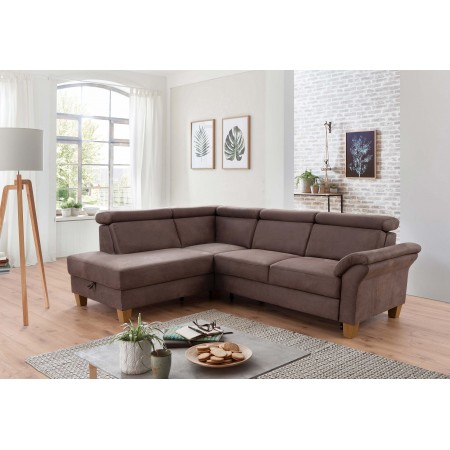 Rohová sedačka Arnga - roh v levo ( hnědá ) , Rohové sedačky- 9