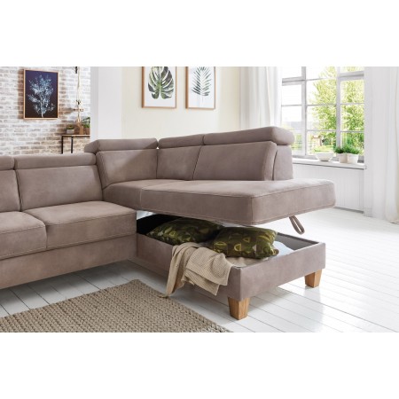 Rohová sedačka Arnga - roh v pravo ( šedá ) , Rohové sedačky- 5