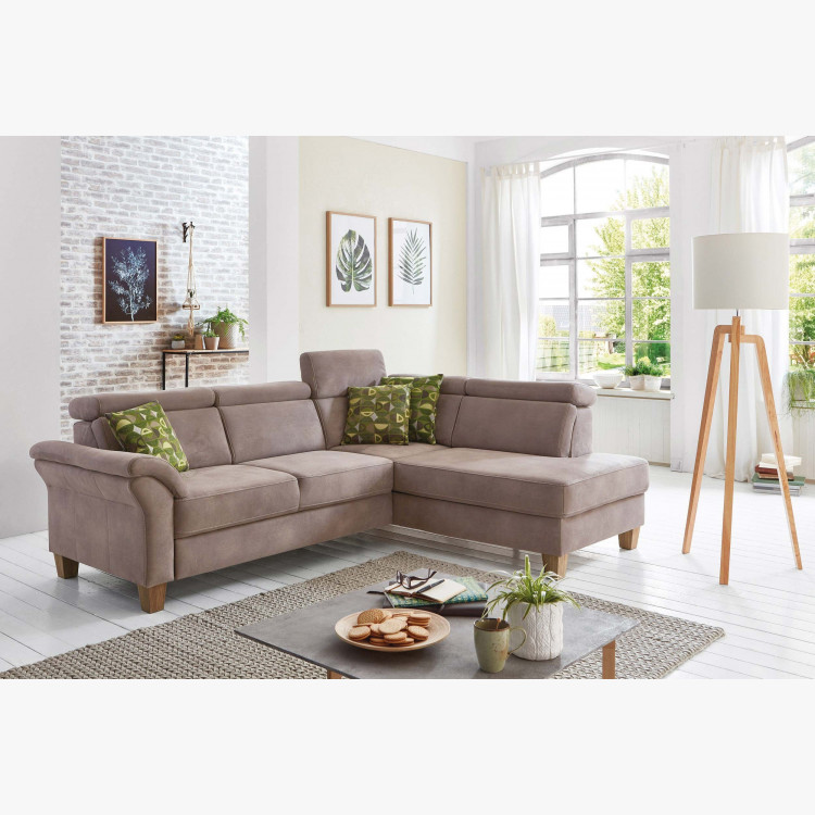 Rohová sedačka Arnga - roh v pravo ( šedá ) , Rohové sedačky- 8