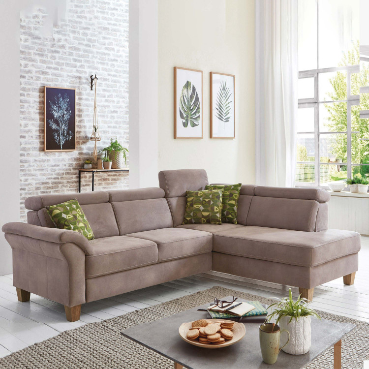 Rohová sedačka Arnga - roh v pravo ( šedá ) , Rohové sedačky- 1