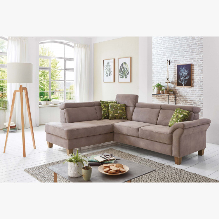 Rohová sedačka Arnga - roh v levo ( šedá ) , Rohové sedačky- 3