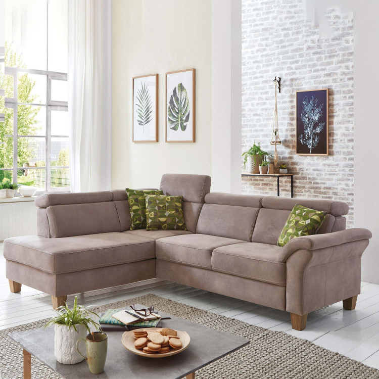 Rohová sedačka Arnga - roh v levo ( šedá ) , Rohové sedačky- 1