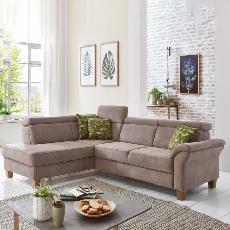 Rohová sedačka Arnga - roh v levo ( šedá ) , Rohové sedačky- 1