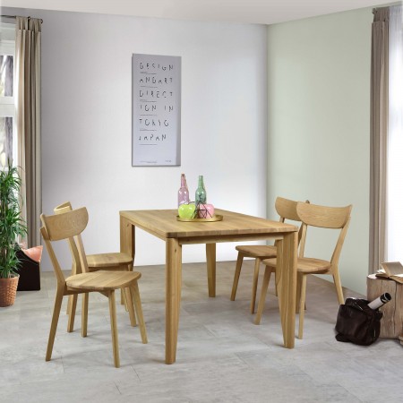 Jídelní stůl 140 x 80 masiv DUB matural, model IGI , Dubové jídelní stoly- 7