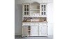Vitrinenschrank Provence Stil Esszimmer Holz Landhausstil weiß vintage