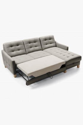 Kožená rohová sedačka G170, funkce spaní Malmo , Sedačky- 1 2