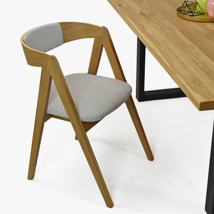 Jidelní židle dub Maja, zaoblená opěrka , Jídelní židle- 6