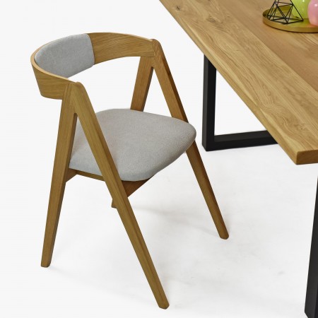 Jidelní židle dub Maja, zaoblená opěrka , Jídelní židle- 6