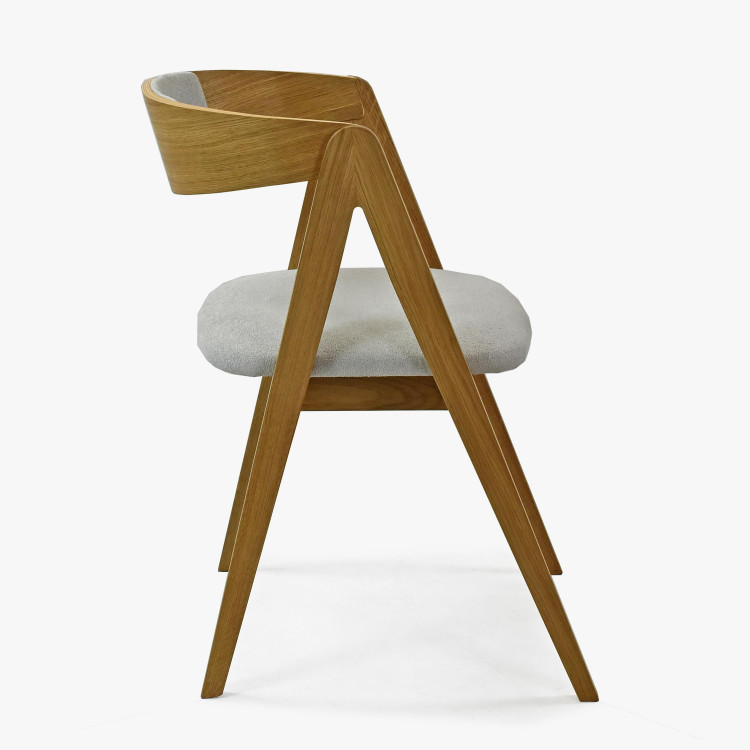 Jidelní židle dub Maja, zaoblená opěrka , Jídelní židle- 3