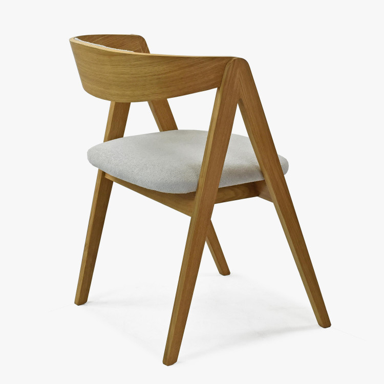 Jidelní židle dub Maja, zaoblená opěrka , Jídelní židle- 4