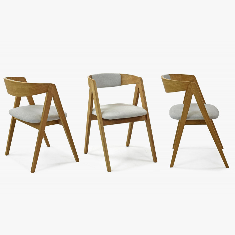 Jidelní židle dub Maja, zaoblená opěrka , Jídelní židle- 7