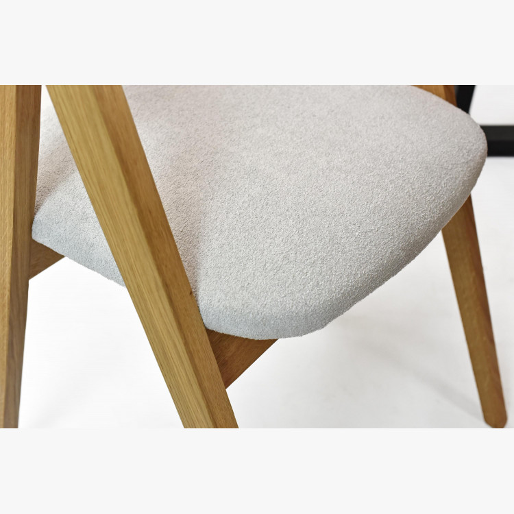 Jidelní židle dub Maja, zaoblená opěrka , Jídelní židle- 9