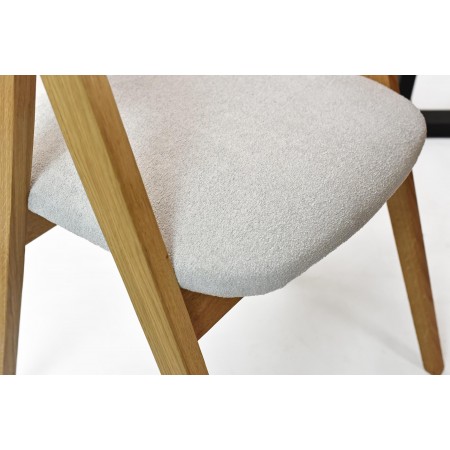 Jidelní židle dub Maja, zaoblená opěrka , Jídelní židle- 9