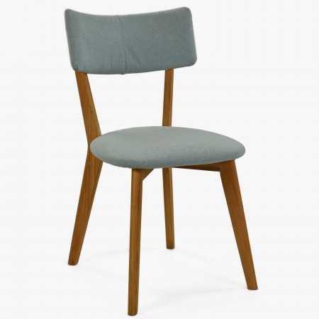 Látková židle - nohy dub, Noci mátová , Jídelní židle- 1