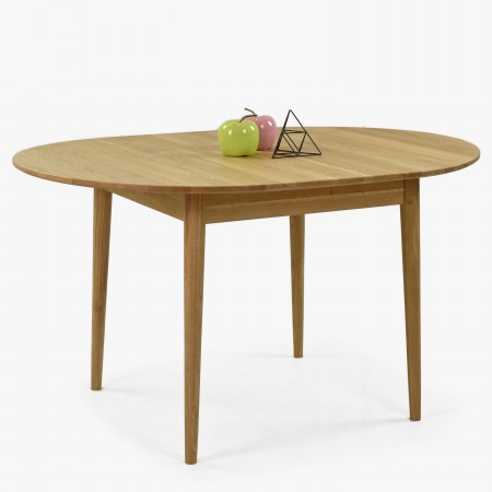 Kuláty rozkládací stůl z masivu dub ø 100 cm , Jídelní stoly- 3