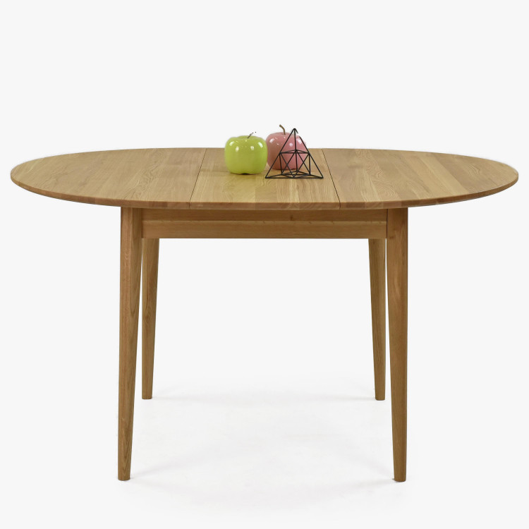 Kuláty rozkládací stůl z masivu dub ø 100 cm , Jídelní stoly- 1