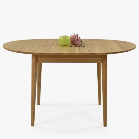 Kuláty rozkládací stůl z masivu dub ø 100 cm , Jídelní stoly- 1