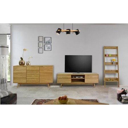 Regál z masivu dub, Scandi , Dřevěné regály- 4