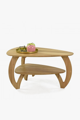 Konferenční stolek z masivu zaoblený , Konferenční stolky- 1 2