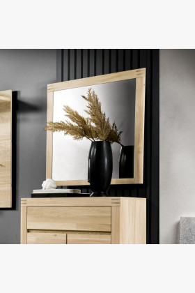 Nástěnné zrcadlo dub bílý , Zrcadla- 1 2