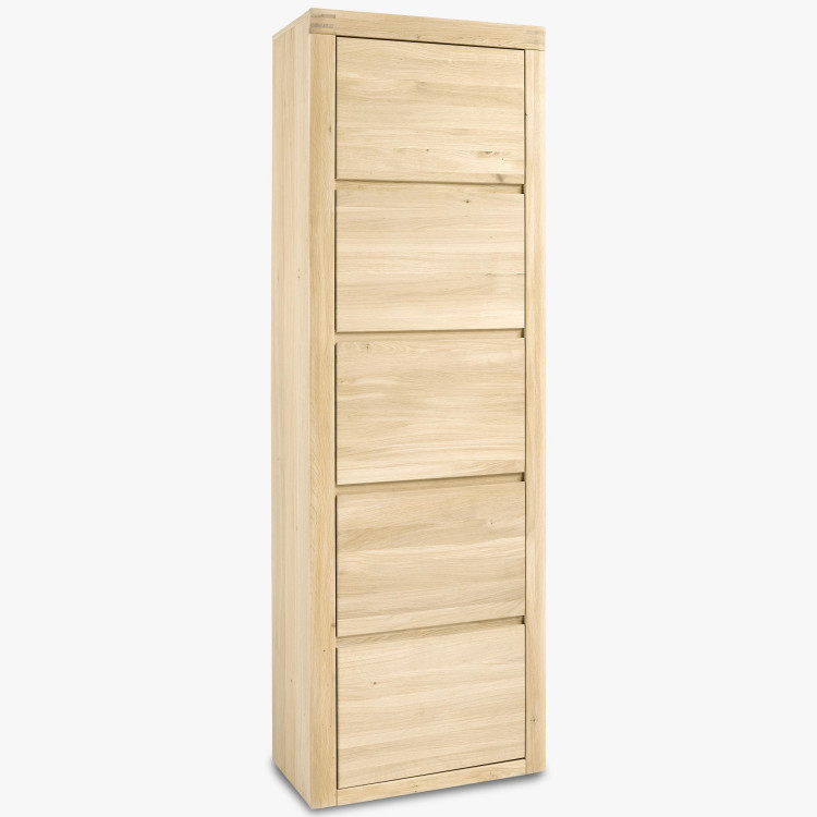 Vysoká skříň do chodby, barva dub bílý , Předsíň- 1