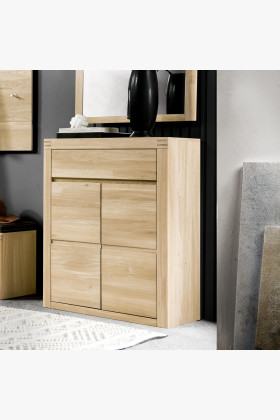 Nábytek do chodby ze dřeva dub bílý, , Předsíňové sestavy- 1 2