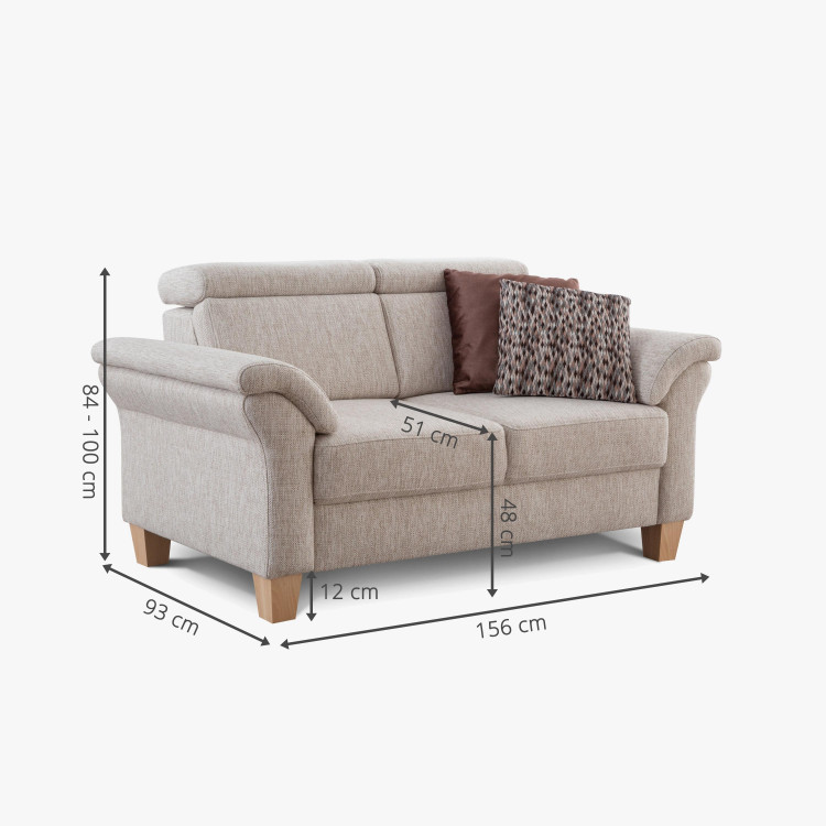 Sedačka dvojsed - venkovský moderní styl na nohou , Sedačky- 5