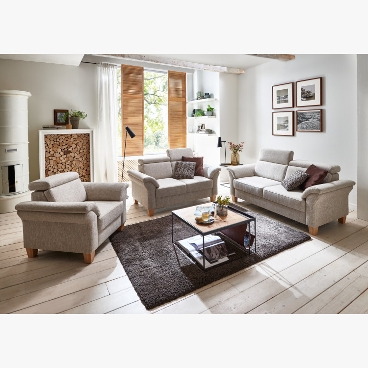 Pohodlné křeslo do obývacího pokoje ve venkovském stylu , Křesla ke sedačkám - ušáky- 6