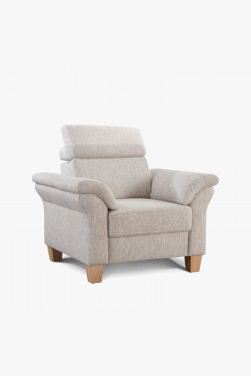 Landhausstil Sessel Wohnzimmer verstellbare Kopfstütze