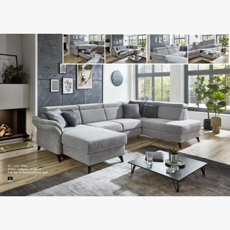 Velká sedačka ve tvaru U na nožičkách , Sedačky ve tvaru U- 2