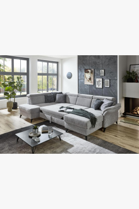 Velká sedačka ve tvaru U na nožičkách , Sedačky ve tvaru U- 1 2