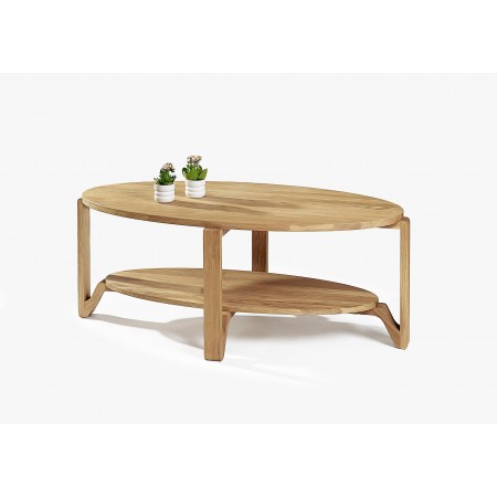 Konferenční stolek s policí oválný , Konferenční stolky- 2