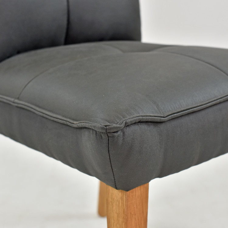 Komfortní jídelní židle Riga tmavé čalunění , Jídelní židle- 7