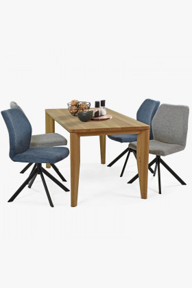 Židle na kovových nohách, barva šedá , Jídelní židle- 1 2