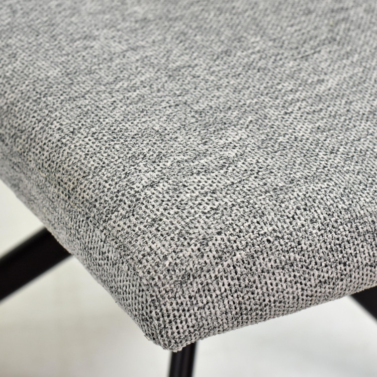 Židle na kovových nohách, barva šedá , Jídelní židle- 6