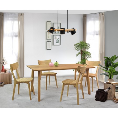 Dubový stůl z masivu 160 x 90 cm, Emily , Jídelní stoly- 11