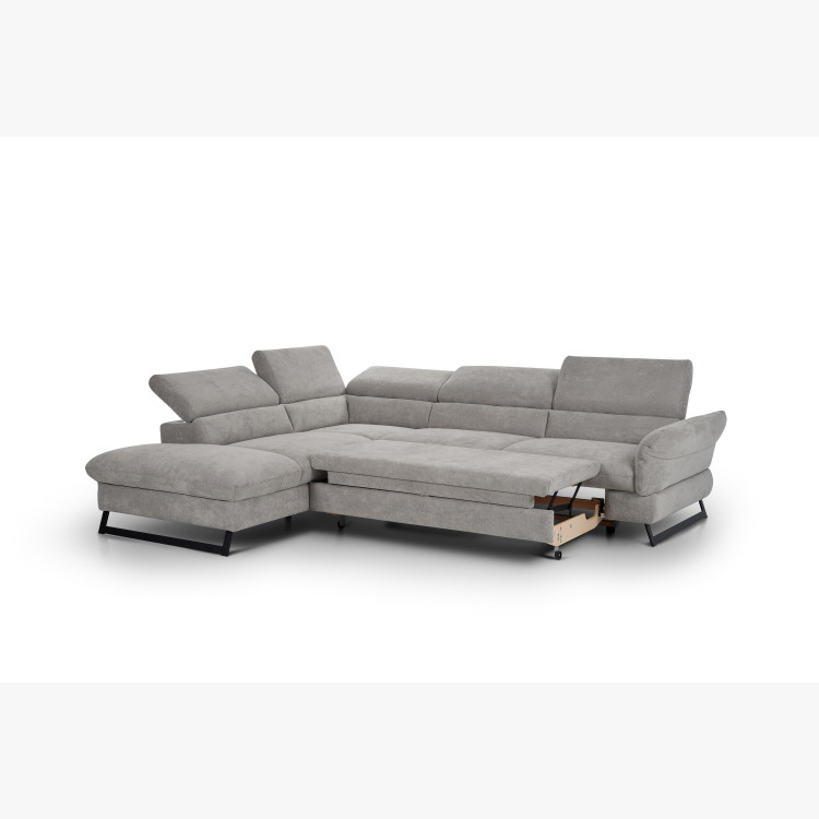 Rohová pohovka s rozkladacou pohovkou, látka Haiti rohová ľavá , Rohové pohovky- 3