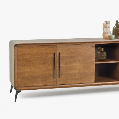 Tv komoda Lisabon, barva ořech , TV stolky, Tv Komody- 4