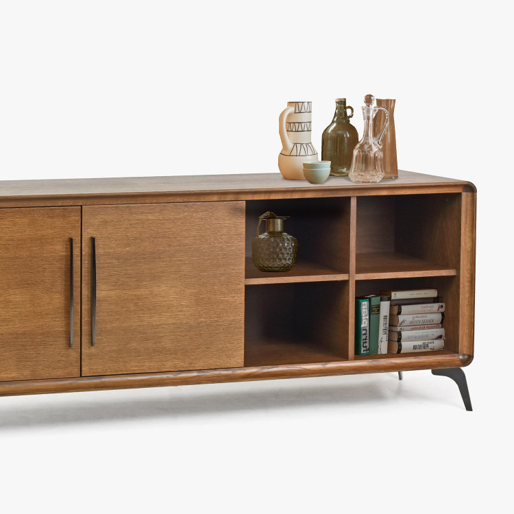 Tv komoda Lisabon, barva ořech , TV stolky, Tv Komody- 5