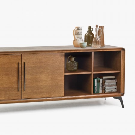 Tv komoda Lisabon, barva ořech , TV stolky, Tv Komody- 5
