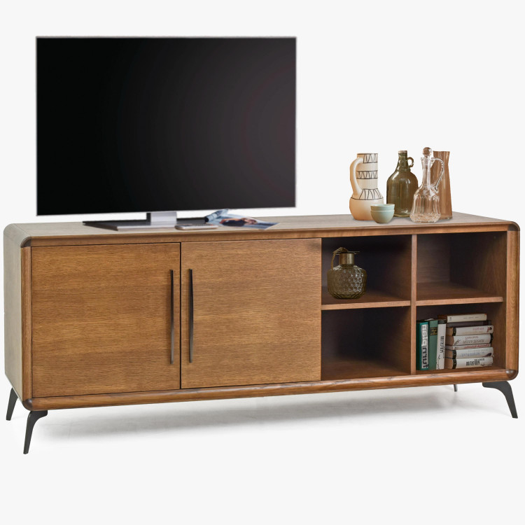 Tv komoda Lisabon, barva ořech , TV stolky, Tv Komody- 1