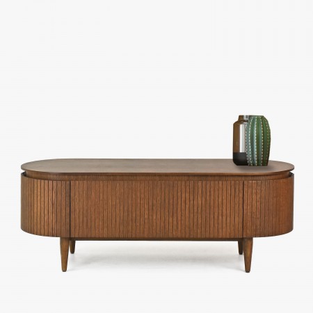 Zaoblená tv komoda barva ořech , TV stolky, Tv Komody- 6