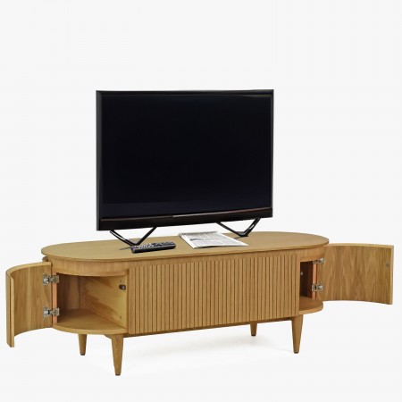Zaoblená tv komoda barva dub , TV stolky, Tv Komody- 4