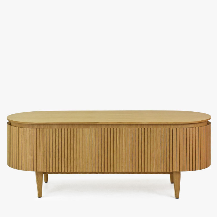 Zaoblená tv komoda barva dub , TV stolky, Tv Komody- 5